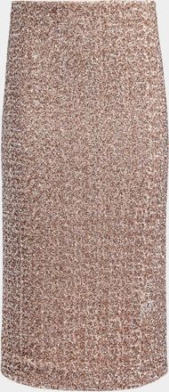 Alice & Olivia Fifi Sequined Midi Skirt