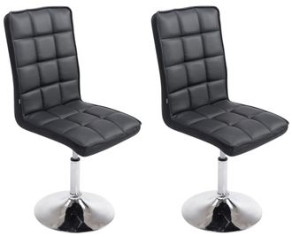 Clp Set De 2 Sillas De Comedor Peking Negro