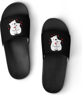 Generic Bears Mom Hug Little Unisex Beach Slippers & Pool Slides Anti-Slip House Shoes for Home Outdoor