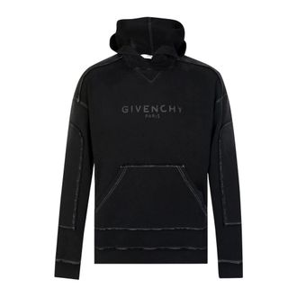 Givenchy Sweatshirt van katoen met capuchon - Heren - Sweatshirts & Hoodies - Zwart - Maat: M Katoen