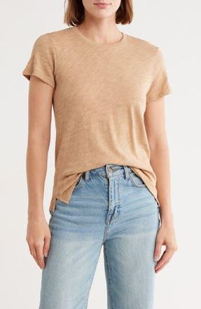 ATM Anthony Thomas Melillo Schoolboy Cotton Crewneck T-Shirt in Camel at Nordstrom Rack, Size X-Small