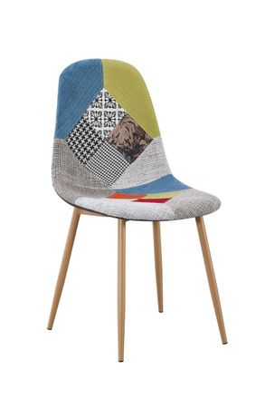 Regalos Miguel Sillas Comedor - Silla Teok Patchwork - Patchwork Colores