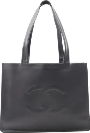 Chanel Interlocking CC-embossed tote bag - Black