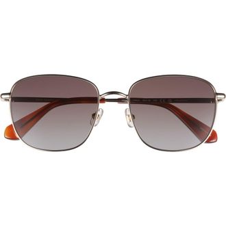 Kate Spade New York 53mm kiyah square sunglasses in Havana Gold/Brwn Fuschia Ms at Nordstrom Rack