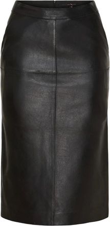 BTF-CPH 100102 Falda L&aacute;piz de Piel - Skirts - Mujer - Negro - 2XL