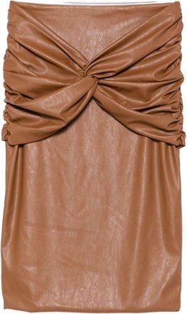 Elisabetta Franchi kunstleer midi-rok