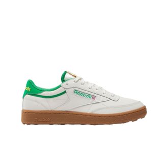 Reebok Mens Club C Golf Sneaker, Chalk/Classic Green, 43