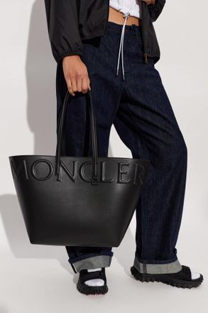 Moncler Very Small Shopper Bag, Womens, Black