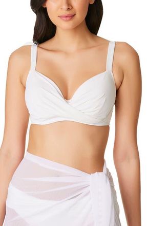 Bleu Rod Beattie Kore D- & DD-Cup Underwire Bikini Top in White at Nordstrom, Size 40D