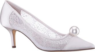 Nina Bence Pointed Cap Toe Pump in Ivory at Nordstrom, Size 8.5