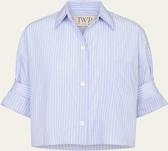 TWP Next Ex Striped Cropped Shirt