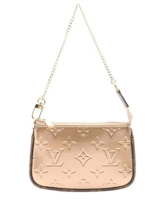 Louis Vuitton 2021-2025 Monogram Vernis Mini Pochette Accessoires handbag - women - Leather/Canvas - One Size - Pink