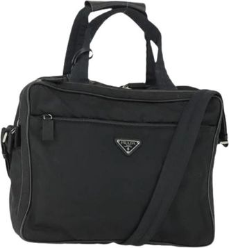 Prada Pre-owned Nylon Handtas - Dames - Vintage Handtas - Zwart - ONE Size - Nylon - Vintage