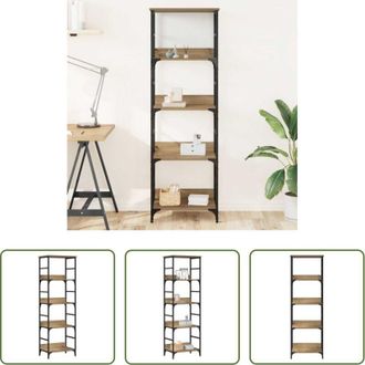 vidaXL Scaffale per libri - Libreria Rovere Artigianale 50x33x153 cm in Truciolato