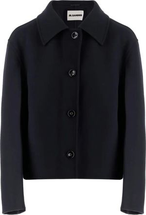 Jil Sander Cappotto con bottoni - Blu