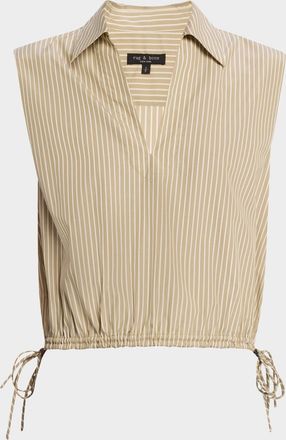 Rag & Bone Fiona Stripe Sleeveless Top