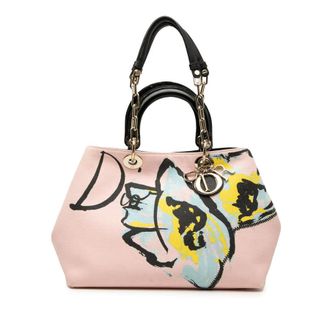 Dior Pre-owned Dior Limited Edition Medium Canvas Floral Printed Diorissimo Satchel Ladies 8OY3F7H0Y3IS1FGC