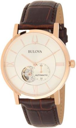 Bulova Mens Classic Gold Dial Bracelet Watch, 42mm in Gold-Tone at Nordstrom Rack