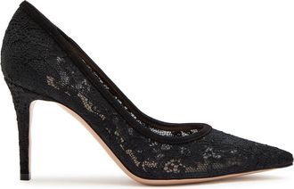 Gianvito Rossi Claudia 85 Lace Pumps - Black