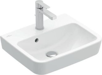 Villeroy & Boch V&b Aufsatz-handwaschbecken O.novo 450x370mm O Hahnloch Mit &Uuml;berlauf Wei&szlig;
