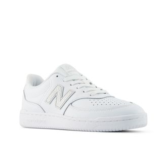 New Balance Sneaker NEW BALANCE BB80, Damen, Gr. 40,5, 103 wei&szlig;, Leder, Schuhe Sneaker