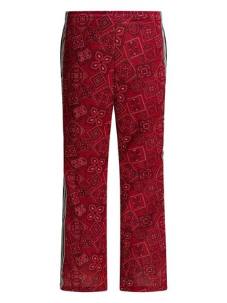KAPITAL striped patterned trousers - men - Cotton - 4 - Red