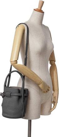 Celine Hobo Bags - 2019 Nano Leather Big Bucket Bag - Gr. unisize - in Grau - für Damen
