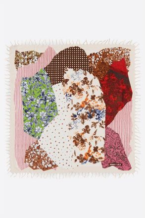 Bimba & Lola Collage Prints Shawl in Brown at Nordstrom