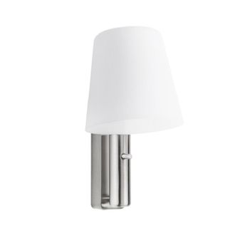 Leds - C4 Leds-c4 - Ledsc4 Lampada Da Parete Read Me Led 4.8w Bianco Caldo - 3000k On-off Nichel Satinato 3