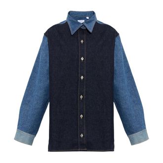Off-white Denim Shirt - Dames - Spijkeroverhemden - Blauw - S - Denim - Overhemden