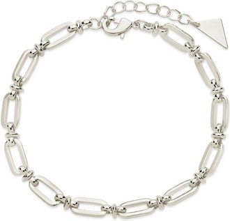 Sterling Forever Oval Link Chain Bracelet