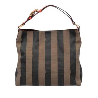 Fendi Pre-owned Vintage Canvas Shoulder Bag - Dames - Pre-owned - Veelkleurig - Maat: ONE Size Leer