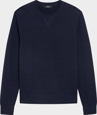 Theory Mens Myhlo Cotton Crewneck Sweater