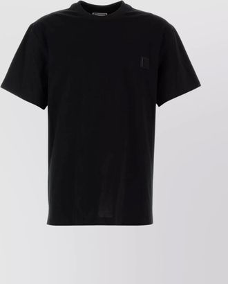 Wooyoungmi cotton crew neck t-shirt with graphic print