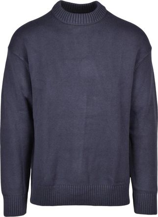 Calvin Klein Jeans Truien & Vesten, Heren, Grijs, M, Katoen, Crewneck Katoenen Pullover