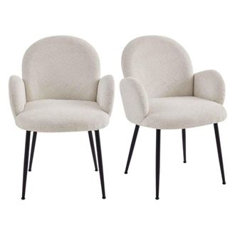Moloo Silla de tela ikon, color lino (x2)