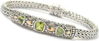 Samuel B. Sterling Silver Rope Bracelet in Green at Nordstrom Rack