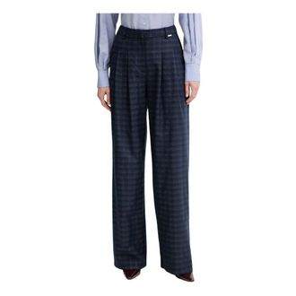 Fracomina Pantalones Palazzo Acampanados - Trousers - Mujer - Azul - XS