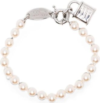 Vivienne Westwood Accessoires, Dames, Grijs, ONE Size, Nylon, Small Claude Armband