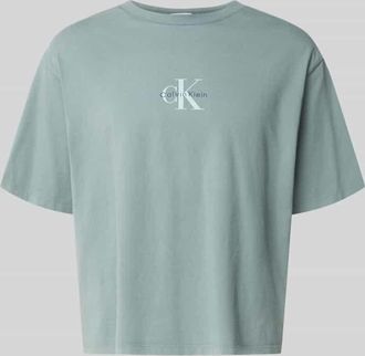 Calvin Klein Jeans Relaxed Fit T-Shirt aus reiner Baumwolle in Lind, Gr&ouml;&szlig;e XXL