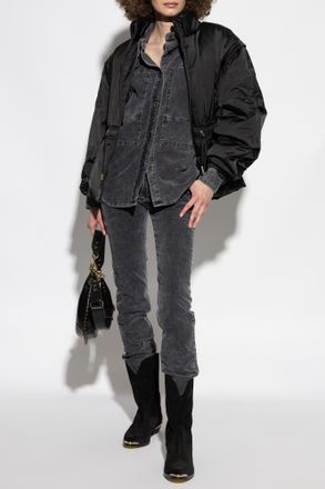 Isabel Marant Corduroy Shirt Oriana, Womens, Grey