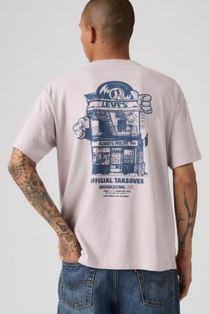 Levi's Graphic Vintage Fit Tee - Uomo - XL - Grigio / Music City Cloud Grey