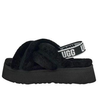 UGG (WMNS) UGG Disco Cross Slide Black 1121550-BLK