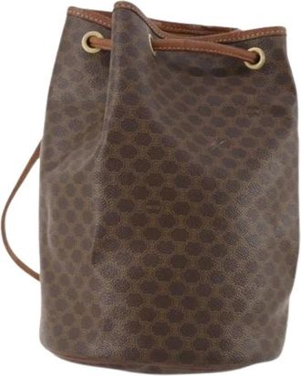 Celine Pre-owned Bucket Bags, female, Brown, Size: ONE SIZE Pre-owned Vintage Bucket Backpack