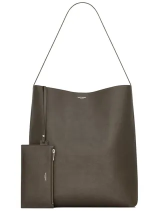 Saint Laurent Mens Hobo Bold Bag Green Leather Handbags Hand