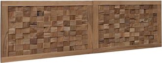 vidaXL Cabecero De Cama Natural Madera De Teca Maciza Vidaxl