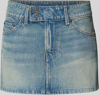 Levi's Jeansrock im Used-Look mit Eingrifftaschen in Hellblau, Gr&ouml;&szlig;e 25