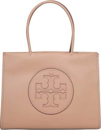 Tory Burch Ella Bio Tote - Dames - Shoppers - Beige - ONE Size - Leer - Tassen
