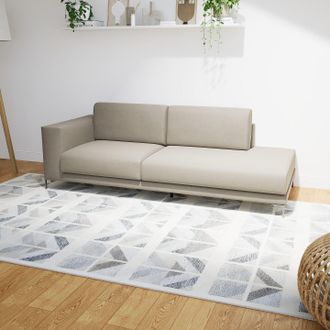 MYCS Sofa Sandbeige - Moderne Designer-Couch: Hochwertige Qualität, einzigartiges Design - 224 x 75 x 98 cm, Komplett anpassbar