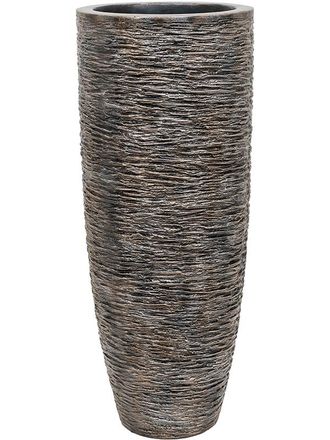 Baq Hoher Blumentopf Luxe Lite Universe Wrinkle Partner &oslash; 36/ H 90 cm - Bronze